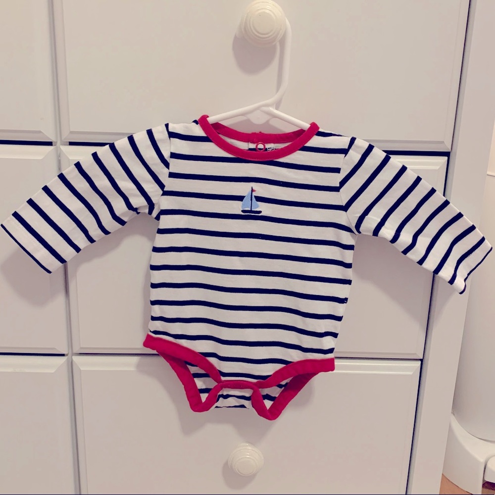 Sailboat Cotton Onesie